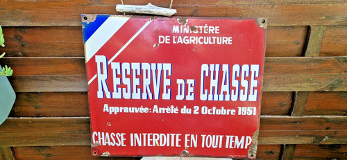 Ancienne plaque émaillée - ancienne,
