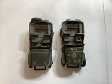 Lot of 2 Miniature Military Cars - Dinky Toys