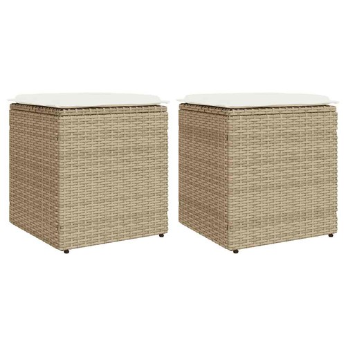 Tabourets jardin coussins - , lot