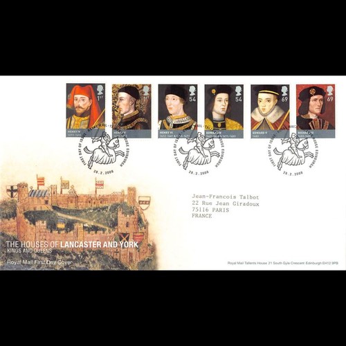 Fdc royal mail rois et - fdc,