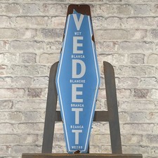 VEDETT Enamel Sign 25.6x7.9" (65x20cm) Nice Retro Rare Collector Wall Decoration
