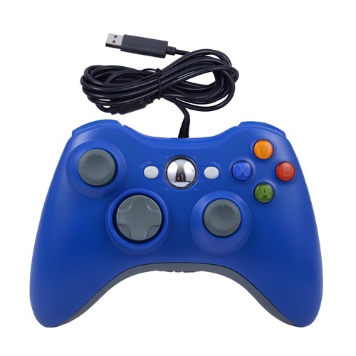 Manette filaire bleue usb - filaire,