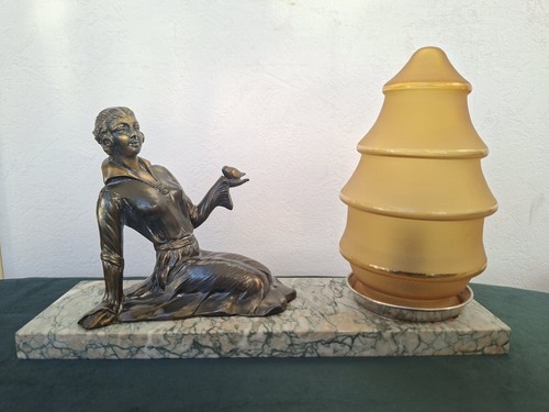 Lampe art déco - lampe, au