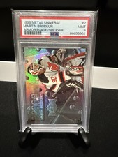 1996 Metal Universe SUPER POWER Armor Plate Martin Brodeur - PSA 9 - SSP
