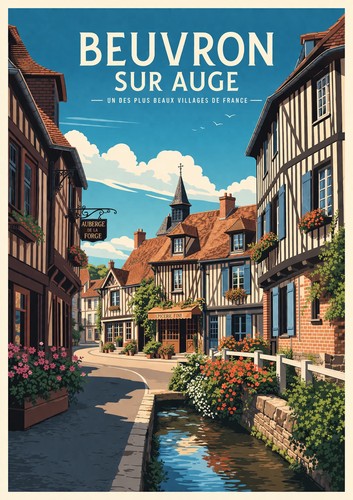 Affiche poster beuvron sur - beuvron,