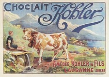 Affiche publicitaire Chocolat