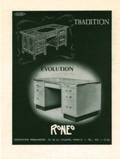 Publicité ancienne meubles tradition Ronéo Paris 1940 issue de magazine