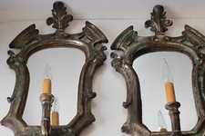 Paire de bougeoir miroir