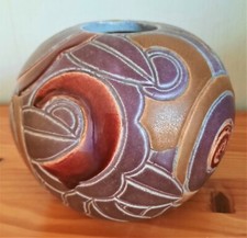 VASE BOULE Art Déco en grés