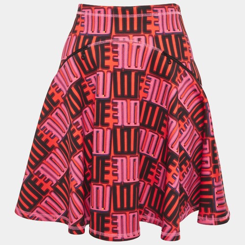 Mini jupe évasée multicolore
