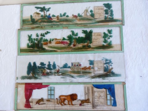 Plaques verre peintes - 4, de
