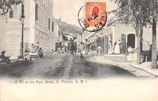 CPA ISLANDS VIRGINS / A BIT OF THE MAIN STREET / St THOMAS / ANTILLES