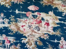 Tissu Ancien Coton Motif