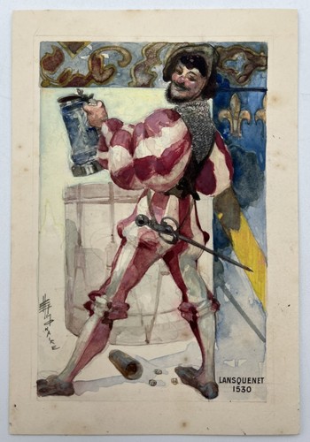 Gouache originale maquette - -,