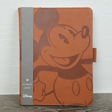 Walt Disney Mickey Mouse Brown Leather Journal Blank Pages Book drawing