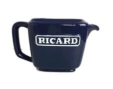 large blue Ricard Pitcher Ceramic France French Authentic Apero Pastis Rare Coll