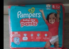 Pack de 72 couches culottes Pampers pants baby dry taille 5