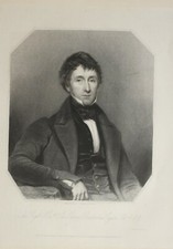 1836 Portrait Imprimé & Biography Sir Edward Burtenshaw Sugden