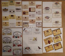 Lot 8 documents étiquettes