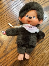 1974 Sekiguchi Monchhichi Monkey Plush Doll Mattel Missing Tail