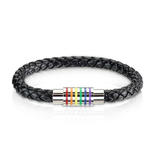 Bracelet homme cuir fermoir - cuir, et