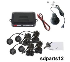 Radar de Recul Voiture Système Aide Stationnement 4 Capteurs Alarme Sonore Bi-Bi