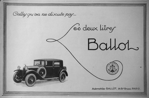 Publicité 1927 deux litres - la,
