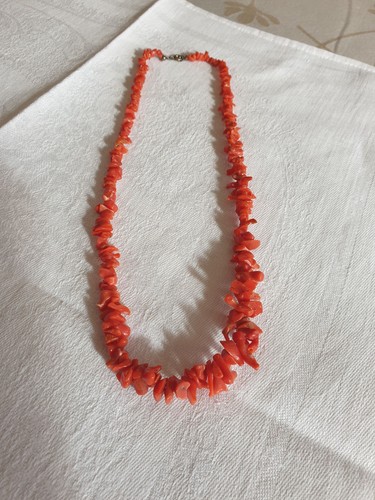 Collier corail rouge - collier, en