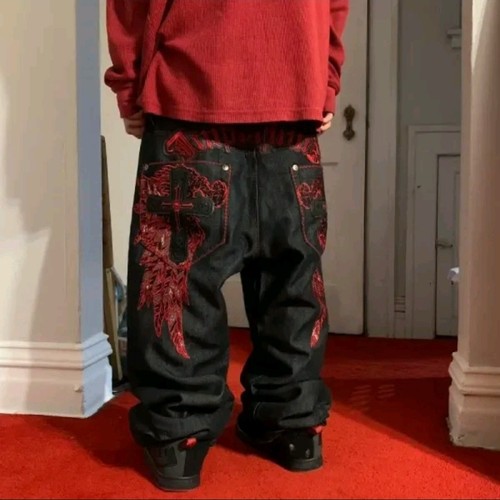 Gothic red cross embroidered - gothic,