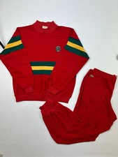 Vintage 1973 Lacoste Club Tracksuit – Red/Yellow-Green