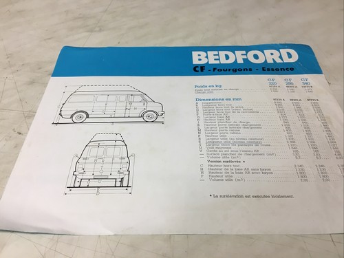 Bedford fourgon cf220 - fourgon,