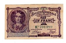Belgique BELGIUM BELGE 1 FRANC