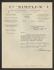 PARIS (XVIII°) BOX FACTORY CANS & METAL BUCKETS ""Cie SIMPLEX"" in 1932