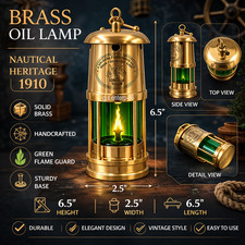 Lampe de mineur en laiton