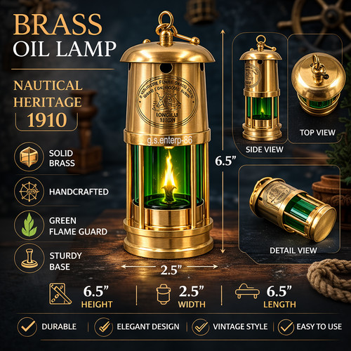 Lampe mineur laiton - de,