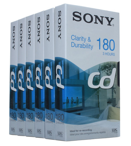 Sony lot cassette vhs 3 - 6,