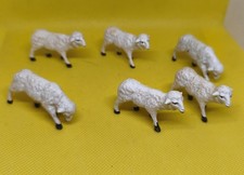 lot 6 ancien santon crèche taille 2 moutons
