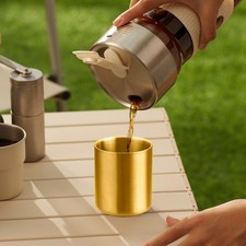 Tasse sans poignée en acier inoxydable 304 isolation double paroi pour boissons