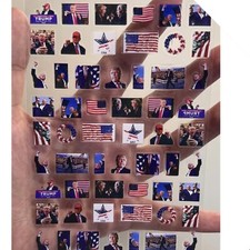 ✊ Mini Stickers Trump : Idéal pour Ongles, PC, Outils, et Matériel Scolaire ! ?