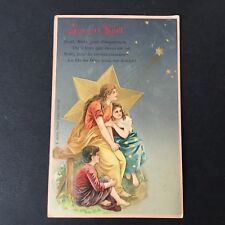 Old postcard embossed Christmas Christmas French postcard