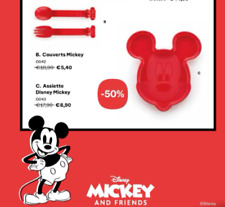 ASSIETTE MICKEY   ET COUVERTS  TUPPERWARE NEUF