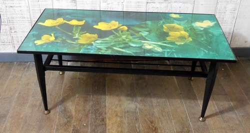 Ancienne table basse design - basse,
