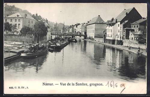 Cpa namur vue la sambre - namur,,
