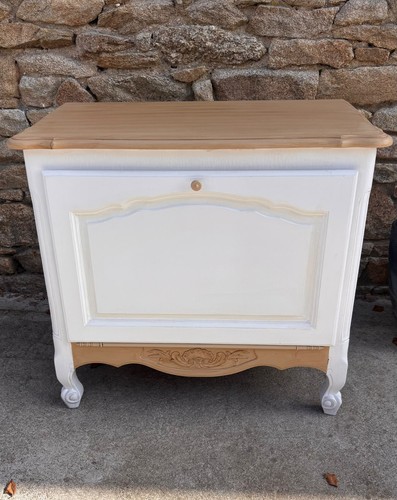 Meuble ancien rénové blanc - , &