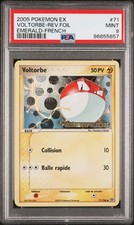 POKEMON VOLTORBE 71/106 HOLO REVERSE CARD - EX EMERALD - PSA 9 - ASMODEE