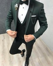 Cadeau Spécial Pour Lui Designer Mariage Smoking (Veste+Gilet + Pantalon)
