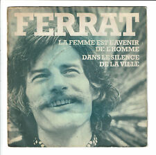 Jean FERRAT Vinyle 45T 7" LA FEMME EST L'AVENIR DE L'HOMME Disque TEME 128069