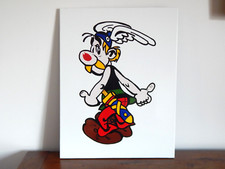 ANCIENNE PLAQUE émaillée Représentant ASTERIX