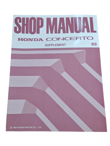 Manuel atelier honda - d'atelier,