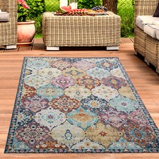 Tapis d'extérieur oriental tapis salon ornements tapis coloré